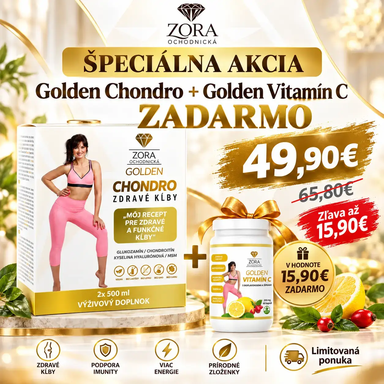 GOLDEN CHONDRO + GOLDEN VITAMÍN C ZADARMO